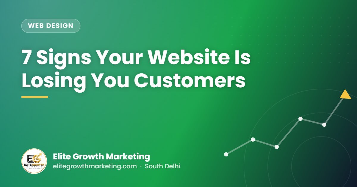 7 Signs Your Website Is Losing You Customers