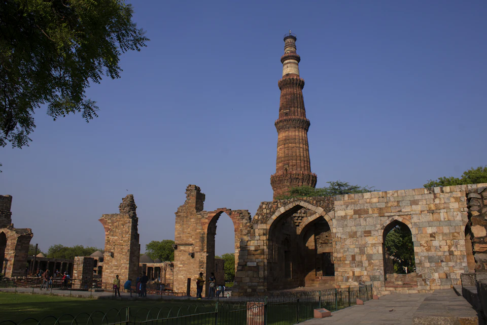 Qutub Minar complex near Chhattarpur and Mehrauli