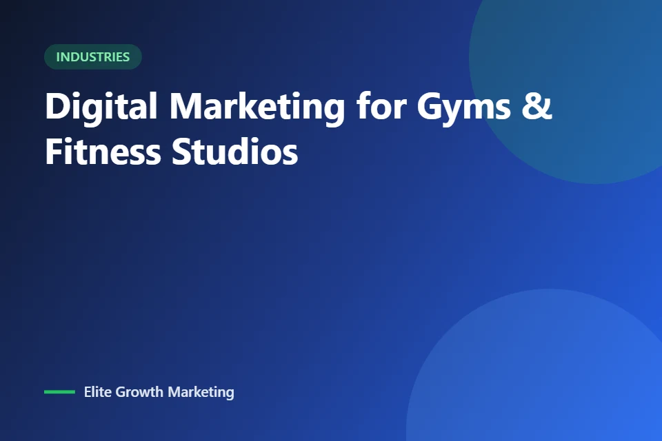 Digital marketing for gyms & fitness studios