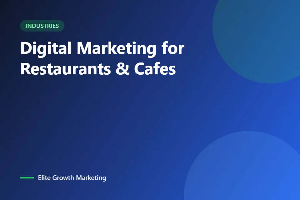Digital marketing for restaurants & cafes