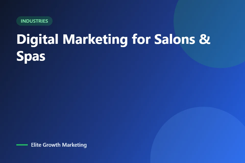 Digital marketing for salons & spas